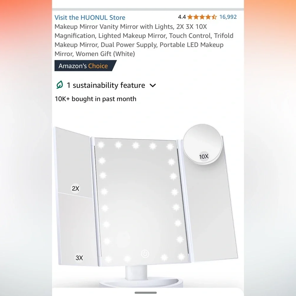 Makeup Vanity Mirror - Picture 2 of 5